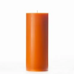 4x10 Orange Pillar Candle