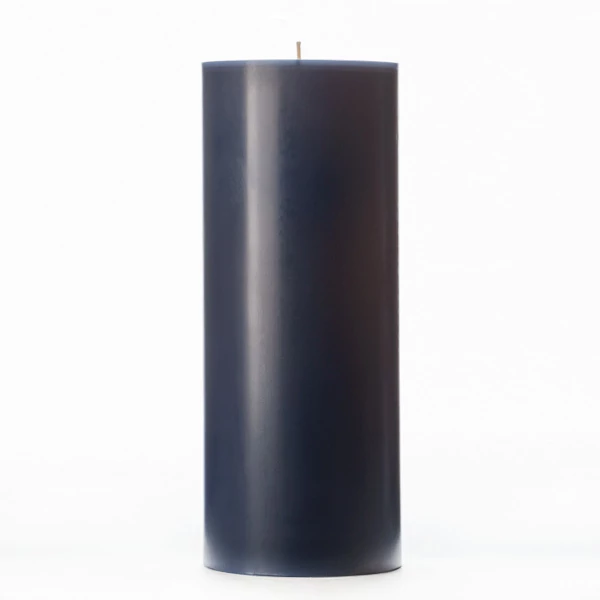 4x10 Blue Pillar Candle - Image 2