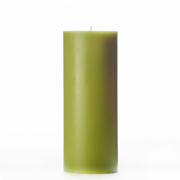 4x10 Green Pillar Candle