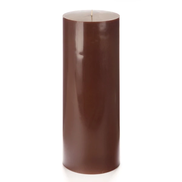 4x10 Brown Pillar Candle - Image 3