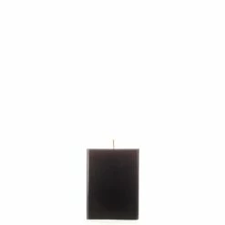 3x3x4 Black Square Pillar Candle