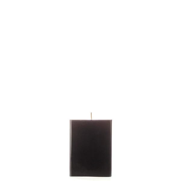 3x3x4 Black Square Pillar Candle