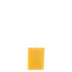 3x3x4 Yellow Square Pillar Candle