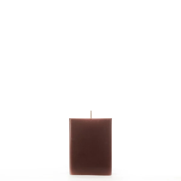 3x3x4 Brown Square Pillar Candle
