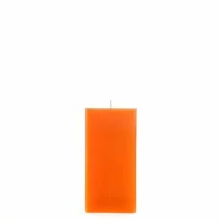 3x3x6 Orange Square Pillar Candle