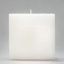 4x4x4 White Square Pillar Candle