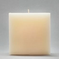 4x4x4 Ivory Square Pillar Candle