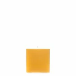 4x4x4 Yellow Square Pillar Candle