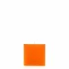 4x4x4 Orange Square Pillar Candle