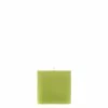 4x4x4 Green Square Pillar Candle