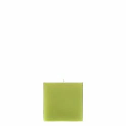 4x4x4 Green Square Pillar Candle