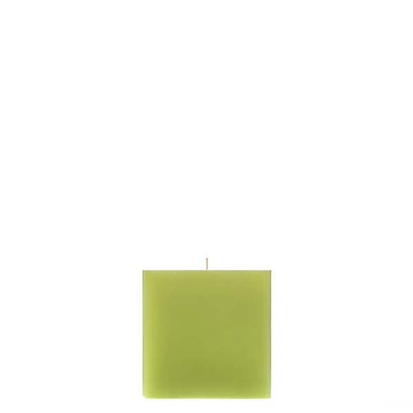 4x4x4 Green Square Pillar Candle