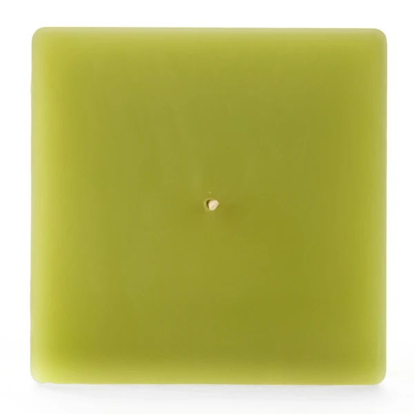 4x4x4 Green Square Pillar Candle - Image 4