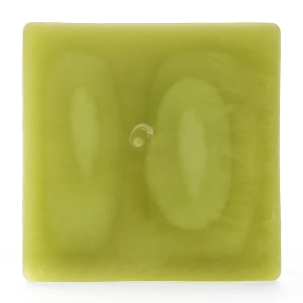 4x4x4 Green Square Pillar Candle - Image 5