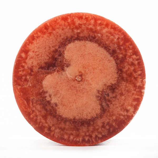 3x4 Orange Frosted Pillar Candle - Image 4