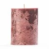3x4 Red Frosted Pillar Candle