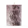 3x4 Purple Frosted Pillar Candle