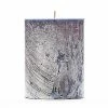 3x4 Blue Frosted Pillar Candle