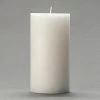 3x6 White Frosted Pillar Candle