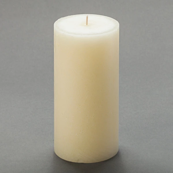 3x6 Ivory Frosted Pillar Candle 2 3x6 Ivory Frosted Pillar Candle - Image 2