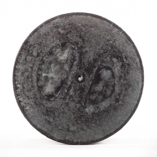 3x6 Black Frosted Pillar Candle - Image 4