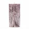 3x6 Purple Frosted Pillar Candle