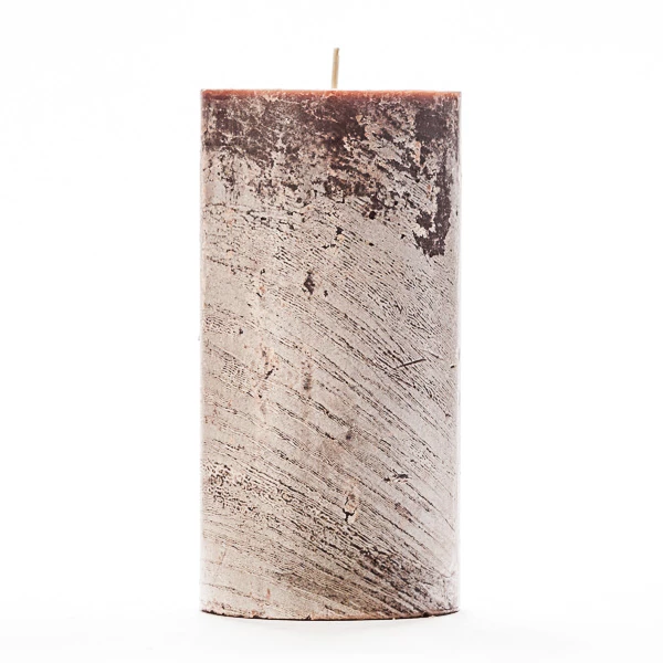 3x6 Brown Frosted Pillar Candle 1 3x6 Brown Frosted Pillar Candle
