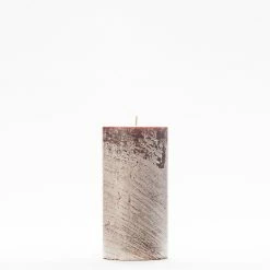 3x6 Brown Frosted Pillar Candle 9 3x6 Brown Frosted Pillar Candle -Candle4Less store lg item 2219 1