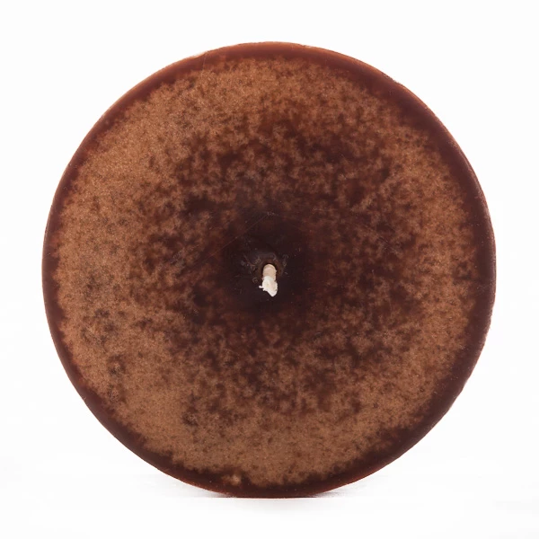 3x9 Brown Frosted Pillar Candle - Image 3