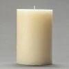 4x6 Ivory Frosted Pillar Candle