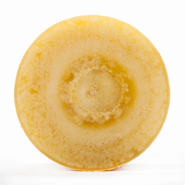 4x6 Yellow Frosted Pillar Candle - Image 4