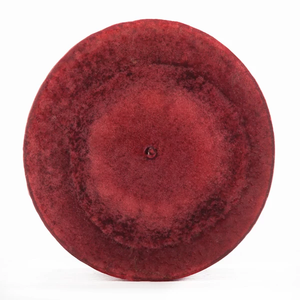 4x6 Red Frosted Pillar Candle - Image 4