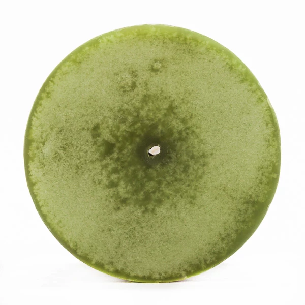4x6 Green Frosted Pillar Candle - Image 3