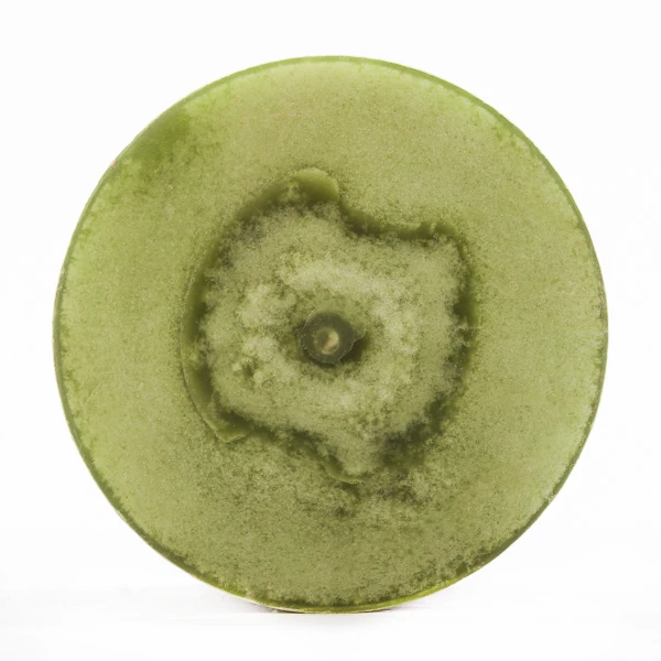 4x6 Green Frosted Pillar Candle - Image 4