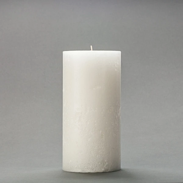 4x8 White Frosted Pillar Candle - Image 5