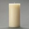 4x8 Ivory Frosted Pillar Candle