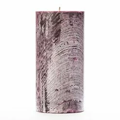 4x8 Purple Frosted Pillar Candle