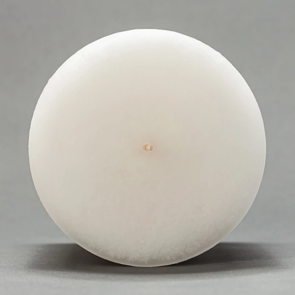 4x10 White Frosted Pillar Candle - Image 3