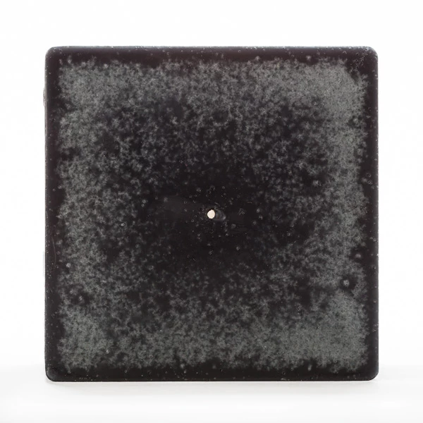 4x4x4 Black Frosted Square Pillar Candle - Image 3