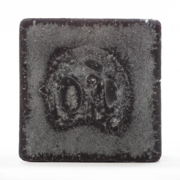 4x4x4 Black Frosted Square Pillar Candle - Image 4