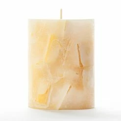 3x4 Yellow Chunky Pillar Candle