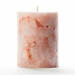 3x4 Orange Chunky Pillar Candle