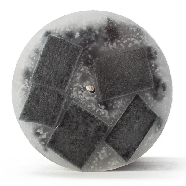 3x6 Black Chunky Pillar Candle - Image 3