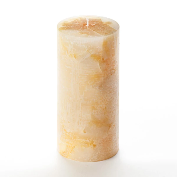 3x6 Yellow Chunky Pillar Candle - Image 2