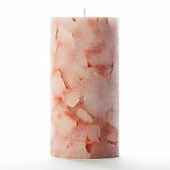 3x6 Orange Chunky Pillar Candle