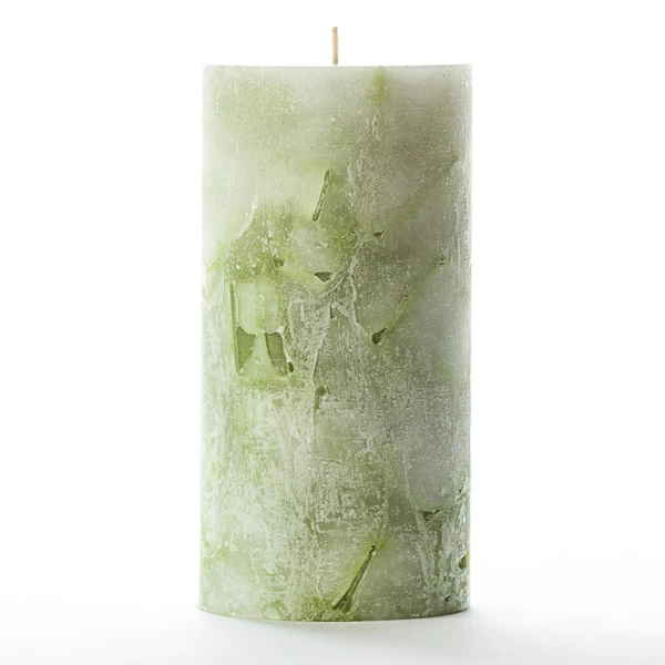 3x6 Green Chunky Pillar Candle