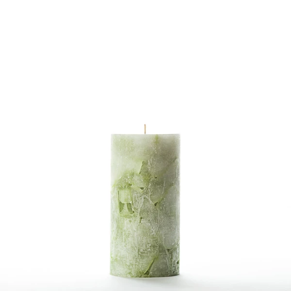 3x6 Green Chunky Pillar Candle - Image 5