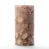 3x6 Brown Chunky Pillar Candle
