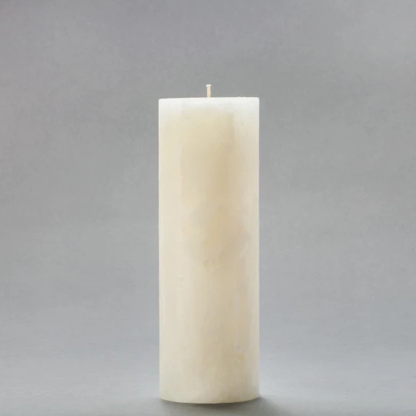 3x9 Ivory Chunky Pillar Candle