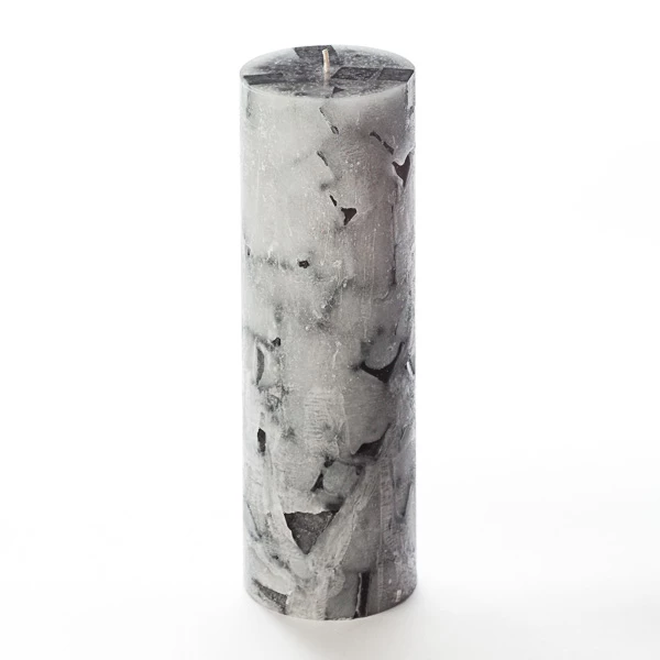 3x9 Black Chunky Pillar Candle 2 3x9 Black Chunky Pillar Candle - Image 2